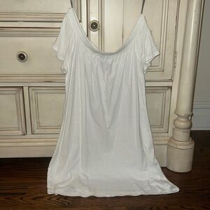 short sleeve off the shoulder cover-up - fits M/L, shorter in length